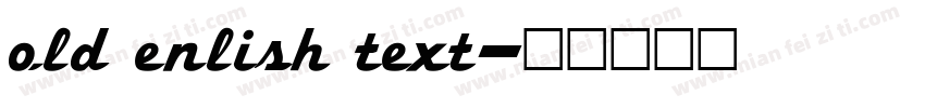 old enlish text字体转换
